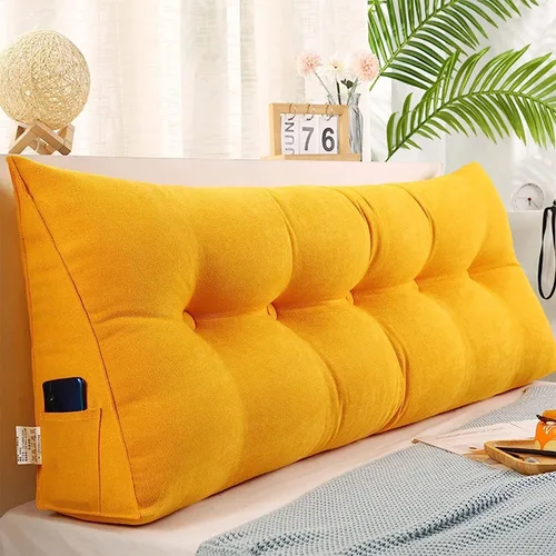 Miniatura 8 de Almohada de cuña de lectura triangular Queen, cojín de respaldo para cabecero reclinable, almohada de lectura, cojín triangular para posicionamiento