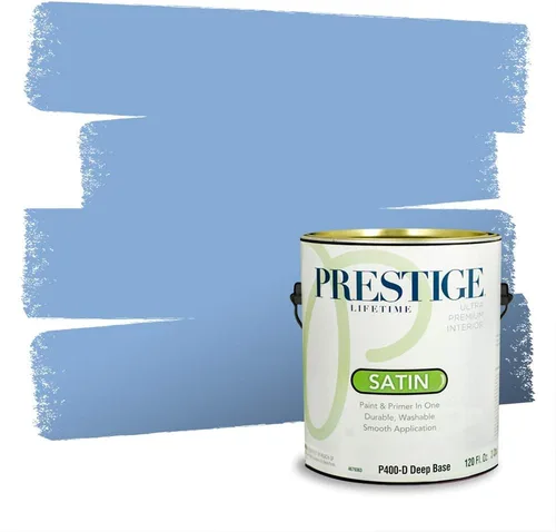 Miniatura 100 de Pintura Exterior + imprimación PRESTIGE, todo-en-uno, 1 galón, acabado mate, color comparable al Valspar* Royal Gray* VS151-Gris real