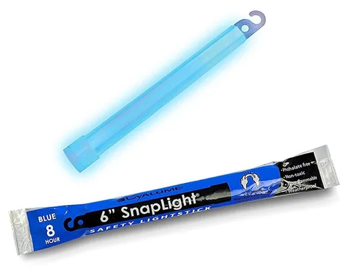 Cyalume barras de luz química azules - grado industrial, 6 pulgadas, barras ultra brillantes con 8 horas de duración (paquete de 10), Paquete de 30,