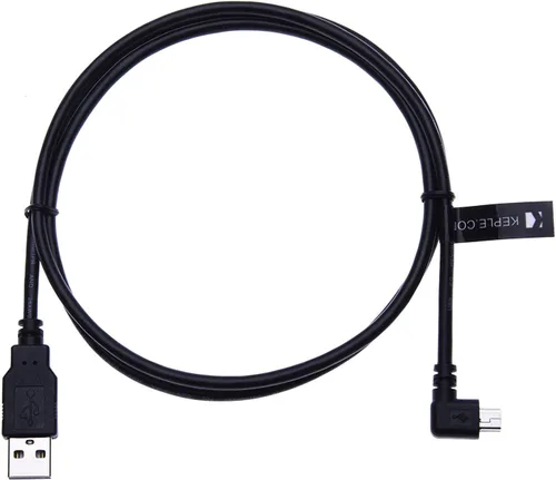Miniatura 3 de Cable mini USB de 90 grados en ángulo recto compatible con Garmin Nuvi 1490TV, 1490LMT, 2585TV, 2589LM, 2597LM, 2597LMT sistema de navegación por
