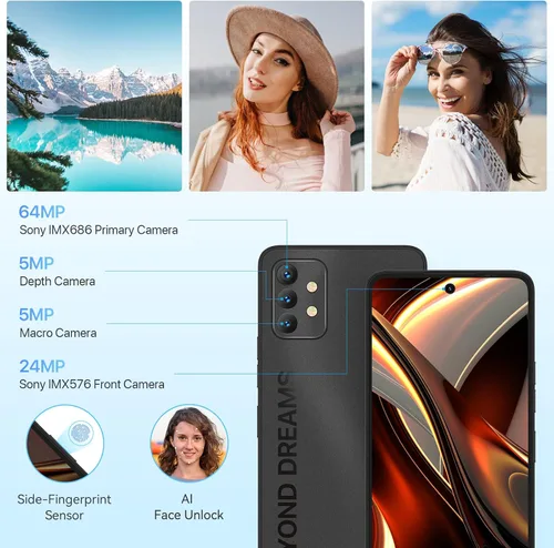 Miniatura 3 de UMIDIGI Teléfono inteligente 5G, 12 GB de RAM 256 GB ROM (ampliable a 512 GB) - Pantalla de 6.8 pulgadas 90Hz, cámara de 64 MP - Batería de 5150 mAh