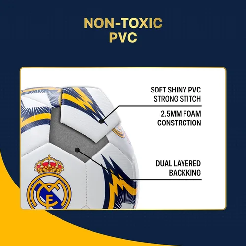 Miniatura 6 de Icon Sports Balón de fútbol oficial del Real Madrid CF RM154BLT-Blanco