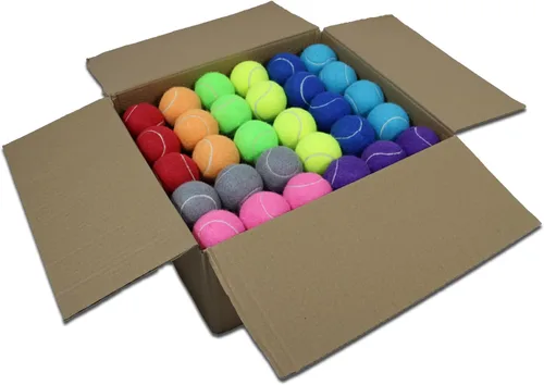Miniatura 13 de Pelotas de tenis, paquete de 18 pelotas de entrenamiento con bolsa de malla para un fácil transporte, pelotas de práctica para perros y mascotas, 9