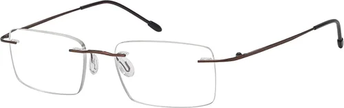 Miniatura 8 de Eyekepper Paquete de 3 lentes de lectura de metal sin montura para hombres, lectores rectangulares sin marco (negro/azul/plomizo)+0.00