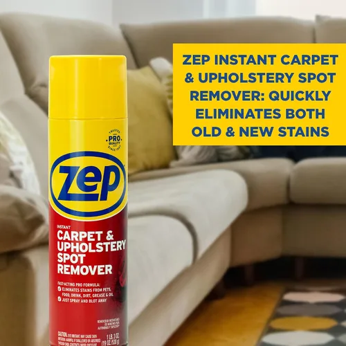 Miniatura 7 de Zep Eliminador instantáneo de manchas de alfombras y tapicería, 19 onzas (caja de 12) ZUSPOT19, sin frotar
