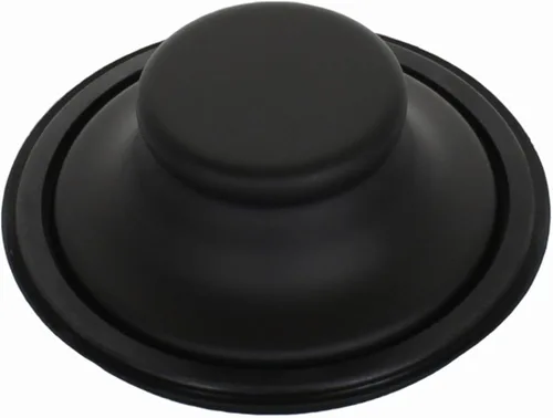 Miniatura 4 de Mr. Scrappy Brida y tapón universal para fregadero de basura negro mate, se adapta a apertura de fregadero estándar de 3-1/2 pulgadas