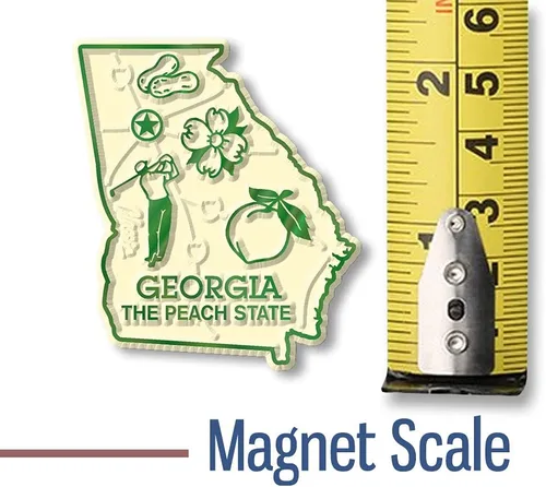 Miniatura 2 de Imán con diseño de mapa de estado, Georgia