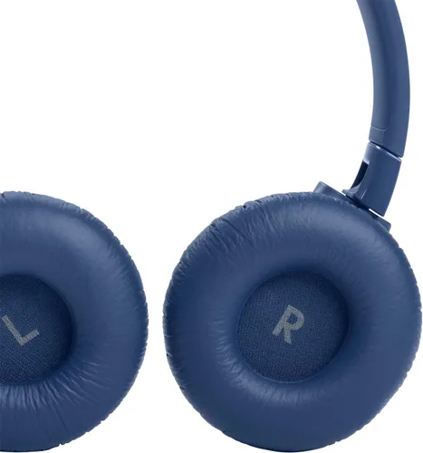 Miniatura 7 de JBL Tune 660NC inalámbrico con cancelación activa de ruido, batería de hasta 55 horas, micrófono para llamada, plegable y cómodo, compatible con Azul