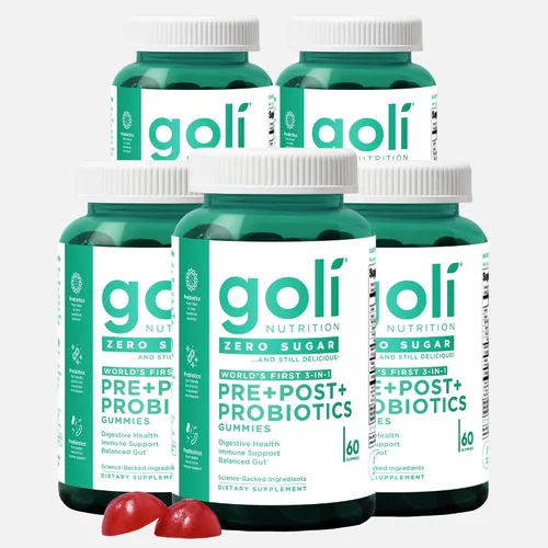 Miniatura 11 de Goli Zero Sugar Pre Pro - Gomitas postbióticas 3 en 1 del mundo con DE111, XOS, MCC1849, sin alcoholes de azúcar, veganas, aptas para dieta