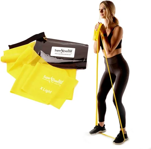 Miniatura 16 de Resistance Bands for Working Out 7Ft Long Resistance Bands Super Exercise Bands with Carry Pouch and Door Anchor I Latex Free Workout Bands Verde