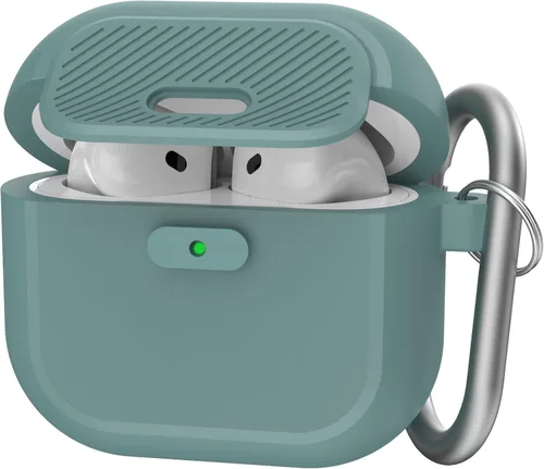 Miniatura 11 de TRONWIN Funda para AirPods Pro 2, [con bloqueo] Funda para AirPods Pro de una pieza (2ª/1ª generación), funda protectora completa de silicona suave