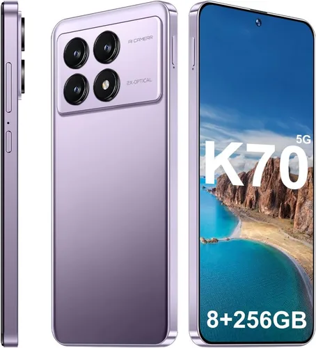 Miniatura 8 de Teléfonos celulares desbloqueados K70 5G 2026 Android 13 Teléfonos desbloqueados 6.8 "Pantalla HD 8GB+256GB Teléfonos Android de 8 núcleos 6800mAh