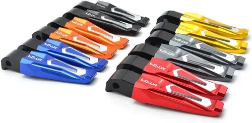 Miniatura 3 de Reposapiés CNC motocicleta Reposapiés Pedales Pedales Reposapiés Traseros Estriberas resto para Yam & aha MT-07 MT07 Mt 07 FZ07 FZ 07 2014 2015 2016
