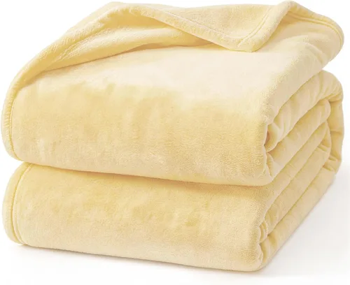 Miniatura 41 de Hansleep Manta de forro polar para sofá beige, súper suave manta de franela esponjosa y acogedora para todas las estaciones, beige, manta de 50x60