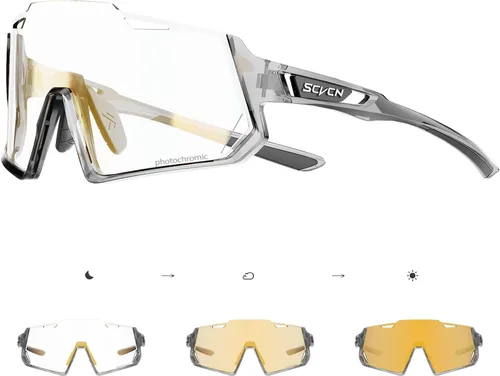 Miniatura 7 de SCVCN Gafas de ciclismo fotocromáticas Gafas de sol deportivas transparentes hombres mujeres MTB BMX Running Driving