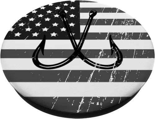 Miniatura 2 de Gancho de pesca Popsocket bandera estadounidense – PopSockets Grip y soporte para teléfonos y tabletas
