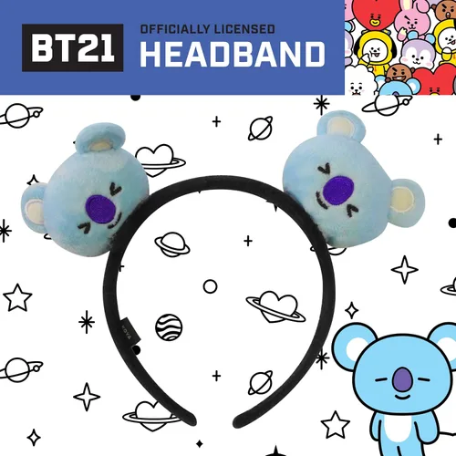 Miniatura 42 de Concept One BT21 LINE FRIENDS - Diadema bordada de felpa 3D para mujer, Chimmy