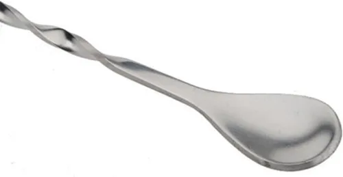 Miniatura 5 de Paquete de 2 cucharas mezcladoras de cóctel, agitadores de cóctel, cucharas de barra de 10 pulgadas y 13 pulgadas, acero inoxidable en espiral