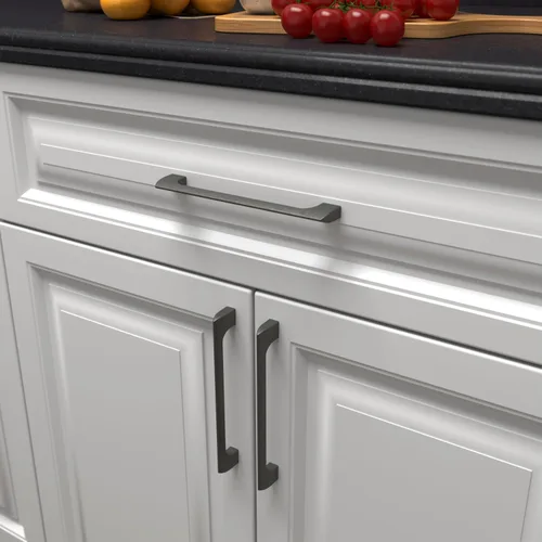 Miniatura 9 de Paquete de 10 manijas de metal de pistola con agujero central de 1-1/4 pulgadas Perillas de metal sólido para gabinetes de baño y decoración