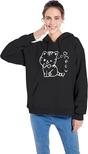 Miniatura 3 de Sudaderas con capucha de gato para mujeres, adolescentes y niñas