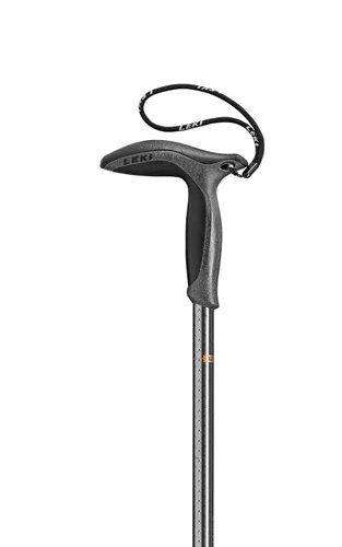 Miniatura 5 de LEKI Wanderfreund Makalu - Bastón de senderismo ajustable de aluminio (individual) para senderismo y senderismo, color negro, antracita y cobre