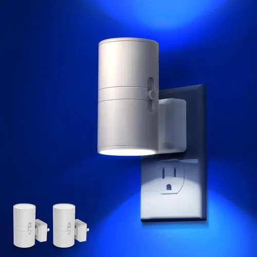 Miniatura 17 de L LOHAS LED Luz nocturna enchufable, paquete de 4, luces nocturnas regulables enchufables a la pared, luz nocturna con sensor de luz, blanco suave