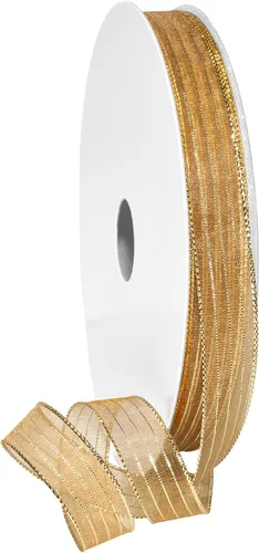 Miniatura 2 de Morex Ribbon Harmony Metallic, envoltura de regalos, decoración de boda, lazos, brillo brillante, 5/8" x 50 yardas, aguamarina