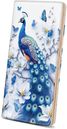 Miniatura 12 de Immaturus Cartera de Mujeres, Carteras de Tarjetas delgadas con bloqueo RFID, Organizador de Tarjeta de Crédito de Cuero PU doble con cremallera