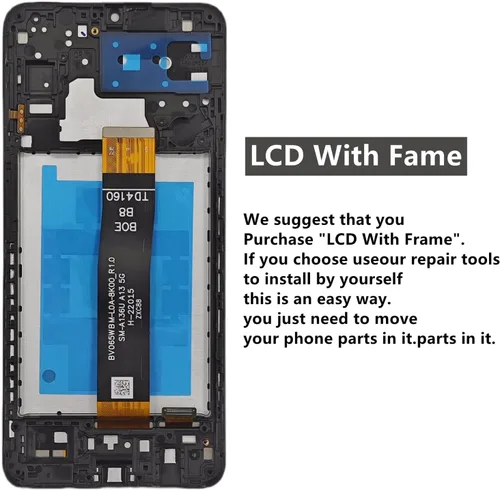 Miniatura 3 de para Samsung Galaxy A13 5G pantalla de reemplazo con marco para Samsung a13 a136u Kit de reemplazo de pantalla s136dl a136a a136w pantalla LCD