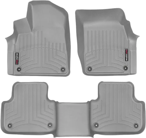 Miniatura 9 de WeatherTech Revestimientos de suelo personalizados para Audi Q7, SQ8, Q8-1ª y 2ª fila (44887-1-2), color negro