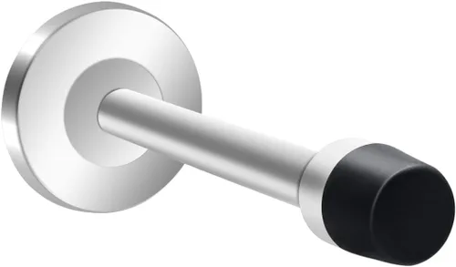 Miniatura 11 de Topes de puerta de 5 pulgadas de largo, topes de puerta de acero inoxidable resistentes para montaje en pared con punta de goma que amortigua