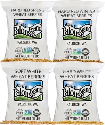Miniatura 19 de Palouse Brand Granos de Trigo Blanco Suave Certificados Sin Residuos de Glifosato 1 LB Cultivado por Familias en el Estado de Washington 100%