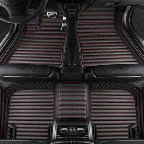 Miniatura 20 de Alfombrillas personalizadas con diamantes para el 97 % de los autos, SUV, deportivos, cobertura completa, lindos tapetes de piso de cuero