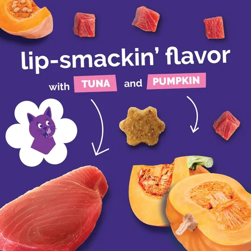 Miniatura 8 de Sorpresas crujientes de frutas para gatos Saludables sorpresas para gatos con ingredientes limitados Bajas en calorías 2.5 onzas