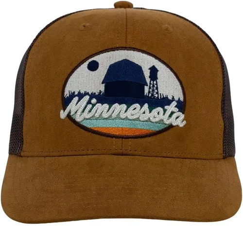 Miniatura 2 de Local Crowns Faux Suede Retro Views Trucker Adjustable Snapback Hat