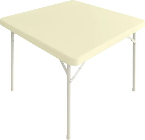 Miniatura 2 de Mantel elástico para mesa auxiliar de cóctel, ajustable de elastano, tamaño pequeño, para mesa auxiliar, 24 x 24 pulgadas, color beige