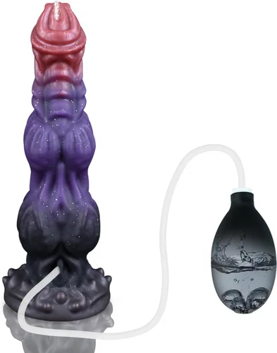 Consolador alienígena monstruo animal – Consolador de nudo de fantasía de 7.87" con fuerte ventosa, consoladores gruesos compatibles con arnés para
