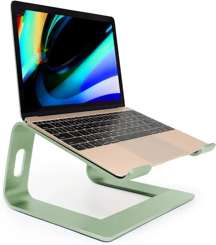 Miniatura 10 de Soporte ergonómico de aluminio para laptop, soporte para computadora portátil, elevador desmontable para laptop, soporte para portátil de 10 a 17.3