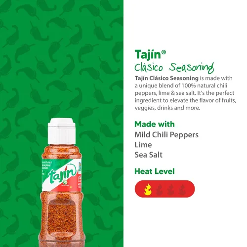 Miniatura 4 de Condimento Tajín Clásico, Mini Tajín Condimento Mexicano 1.6 oz (Paquete de 1)
