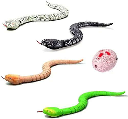 Miniatura 8 de Juguete de serpiente a control remoto, juguete realista de serpiente a control remoto, robot recargable por USB, modelo de serpiente de cascabel