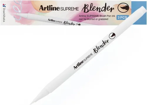 Miniatura 10 de Artline SUPREME - Bolígrafos de pincel Certificado AP seguro para niños Tinta resistente a la desenfoque EPFS-F Punta de pincel flexible que