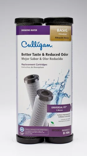 Miniatura 2 de Culligan D-10A 2PK - Cartucho de repuesto para filtración de carbohidratos, 2 unidades (paquete de 2), color gris