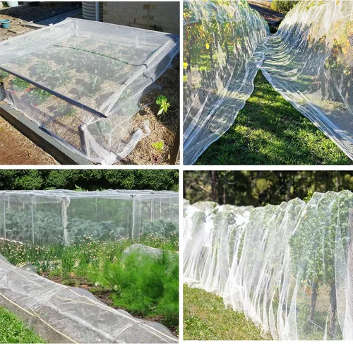 Miniatura 5 de 2 mosquiteras, malla para insectos de 6.5 x 10 pies, barrera de plagas para jardín, red para plantas de jardín, red para plantas de jardín, protege