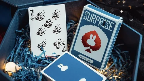 Miniatura 5 de MJM Surprise Deck V5 (azul) naipes por Bacon Playing Card Company