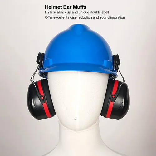 Miniatura 7 de Orejera de casco, audición de impacto firmemente sujeta la orejera de casco duro para carpintería