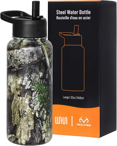 Miniatura 52 de Wildkin Kids - Botella de agua de acero inoxidable de 14 onzas para niños – Sin BPA, a prueba de fugas, aislada, fácil de limpiar - Ballerina