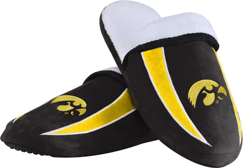 Miniatura 25 de FOCO mens NCAA College Team Logo Sherpa Moccasin Slippers