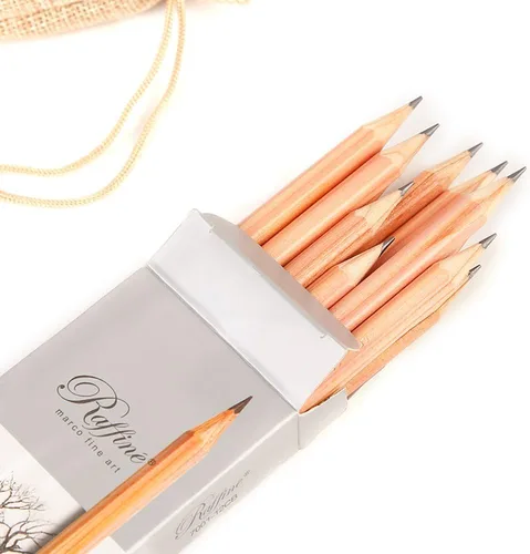 Miniatura 2 de Premium Artist Log lápiz de madera 12 PCS (5B)