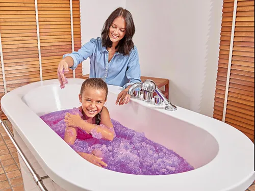 Miniatura 4 de 3 x Paquete de Gelli Baff de Zimpli Kids, Azul, Rojo y Verde, ¡Convierte el agua en sustancia colorida! Juguete sensorial y de baño para niños