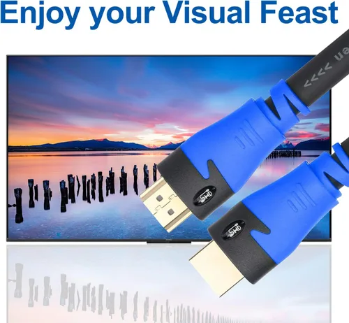 Miniatura 4 de SHD Cable HDMI de 75 pies con amplificador 1080P, cable HDMI de 2.0 V con amplificador de señal incorporado CL3 clasificado para instalación